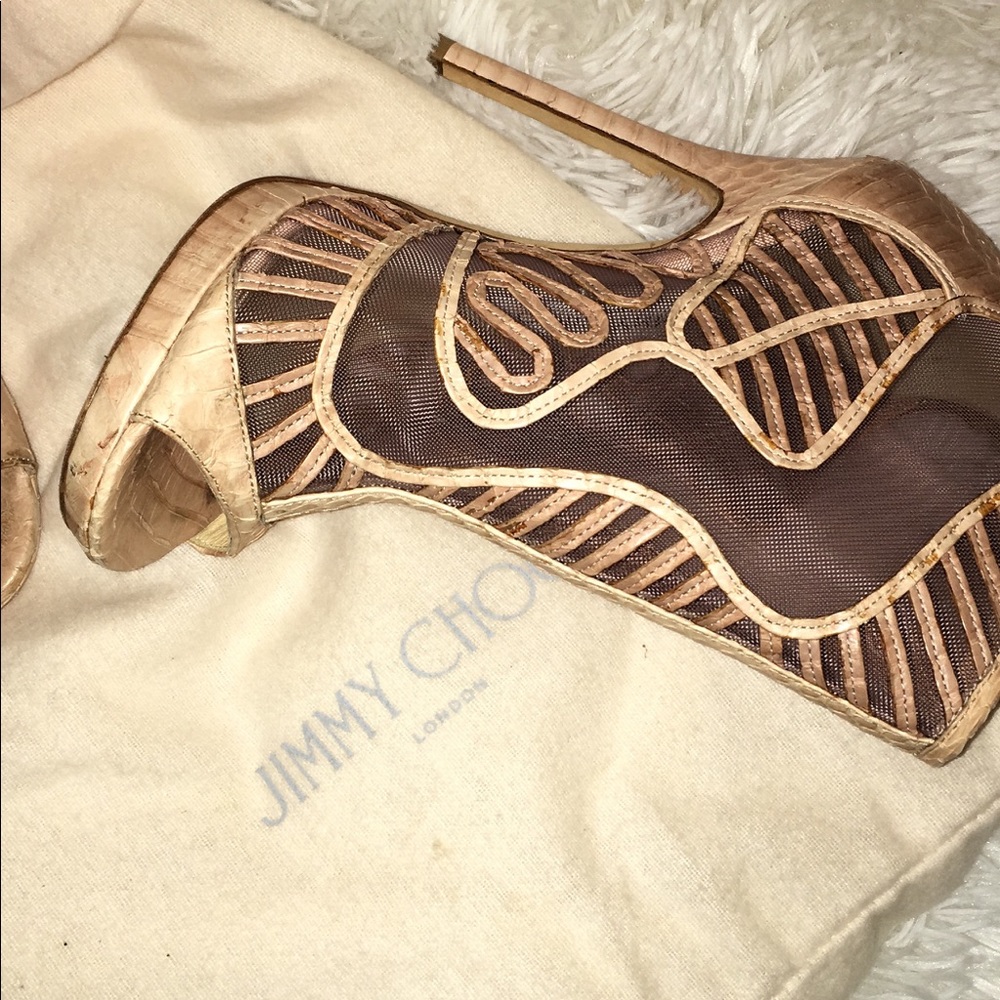 Jimmy Choo Snakeskin Booties👢👢